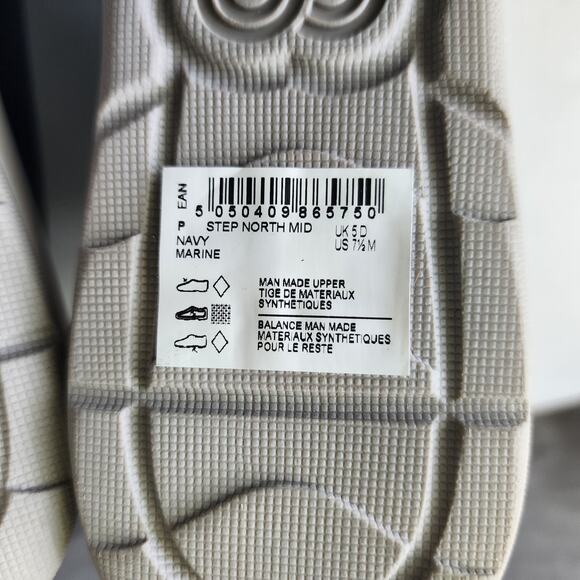 Clarks Waterproof Boots Womens Size 7.5 Step North Mid Navy Blue Cloudsteppers - Picture 12 of 14